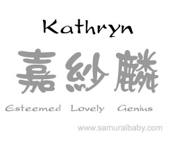 kathryn kanji name